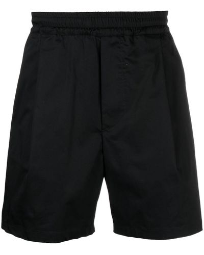 Low Brand Contrast-stripe Running Shorts - Black