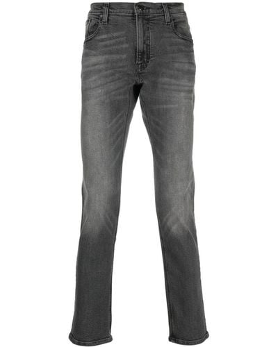MICHAEL Michael Kors Slim-Fit-Jeans mit Knitteroptik - Grau