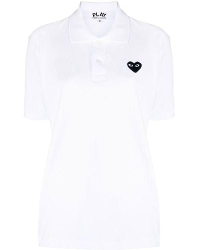 COMME DES GARÇONS PLAY Heart ポロシャツ - ホワイト