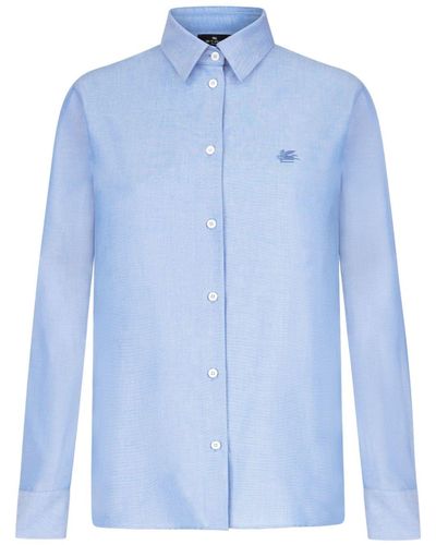 Etro Pegaso シャツ - ブルー