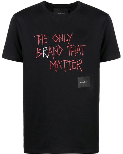 John Richmond The Only Brand That Matter Tシャツ - ブラック
