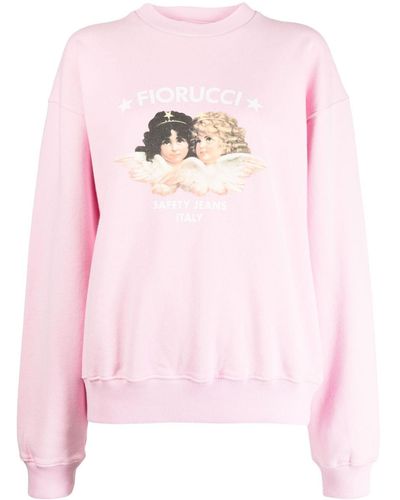 Fiorucci Sweatshirt aus Bio-Baumwolle - Pink
