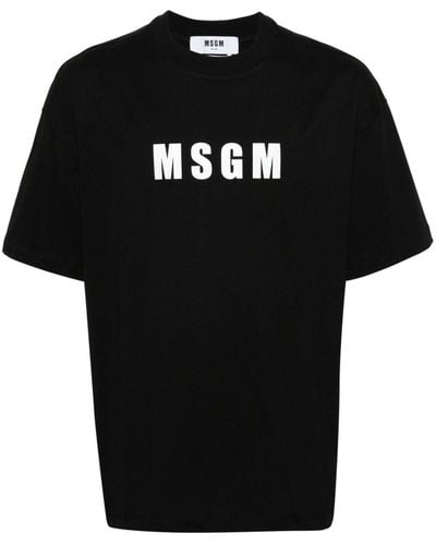 MSGM ロゴ Tシャツ - ブラック