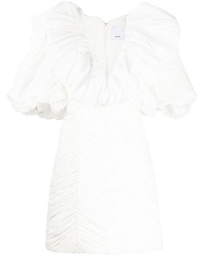 Acler Argentine Ruffle-collar Minidress - White