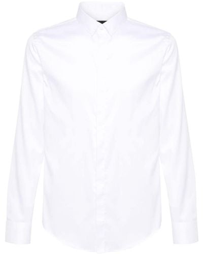Emporio Armani Klassisches Hemd - Weiß