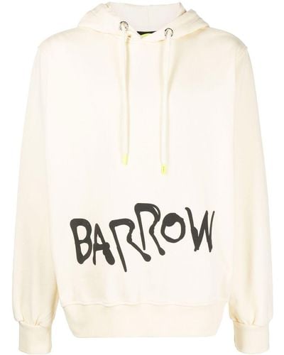 Barrow Logo-print Drawstring Hoodie - Natural