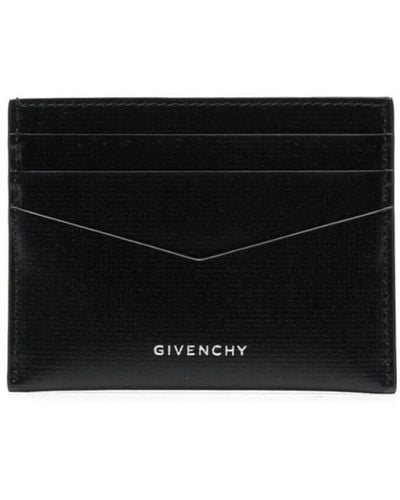 Givenchy Portefeuille en cuir à logo imprimé - Noir