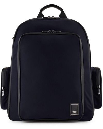 Emporio Armani Logo Backpack - Blue