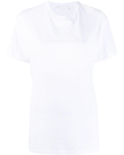Wardrobe NYC Round Neck Cotton T-shirt - White