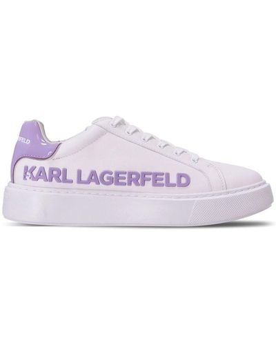 Karl Lagerfeld Injekt Sneakers Met Logo - Paars