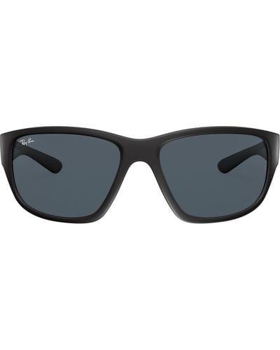 Ray-Ban Matte Square Sunglasses - Black