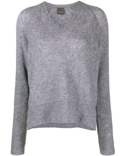 Lorena Antoniazzi V-neck Knitted Sweater - Gray