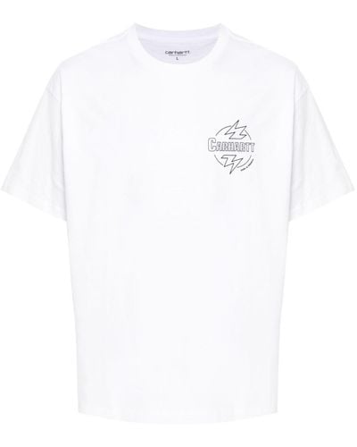 Carhartt Ablaze T-Shirt aus Bio-Baumwolle - Weiß