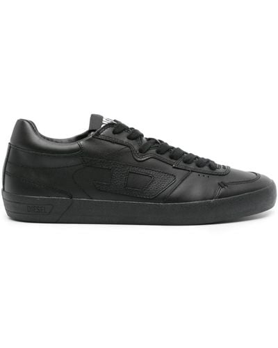 DIESEL S Athene Low-top Leather Sneakers - Black