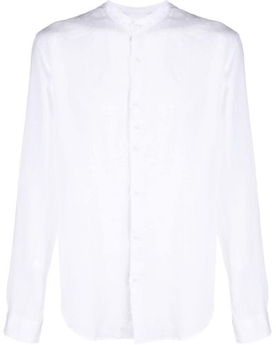 Costumein ノーカラー シャツ - ホワイト