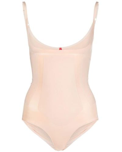 Spanx Body Met Open Borst - Roze