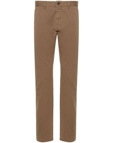 Closed Clifton Mid-rise Straight-leg Chinos - Brown