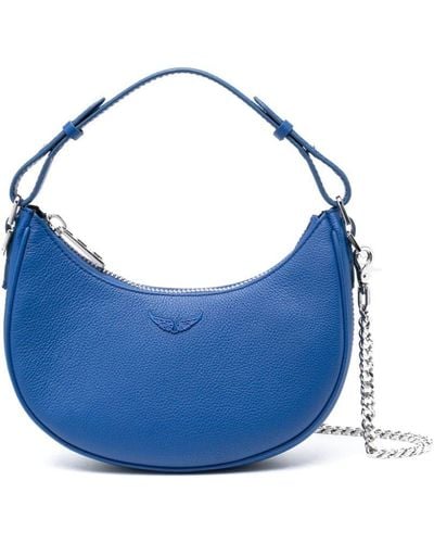 Zadig & Voltaire Moonrock Leather Tote Bag - Blue