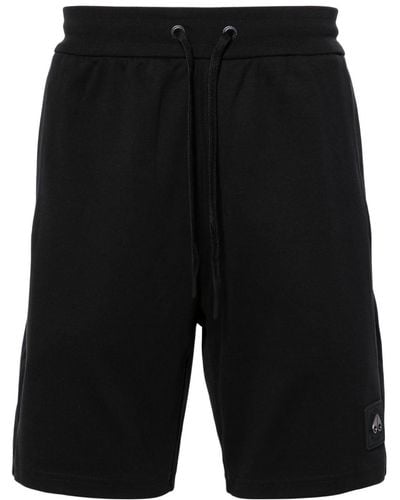 Moose Knuckles Perido Cotton Track Shorts - Black