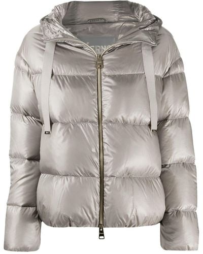Herno Metallic Quilted Puffer Jacket - Multicolor