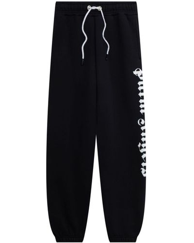 Palm Angels Black Logo Print Jogger - Schwarz