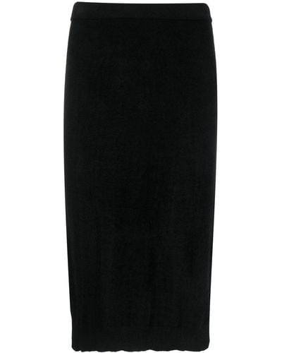 Filippa K Chenille-knit Midi Skirt - Black