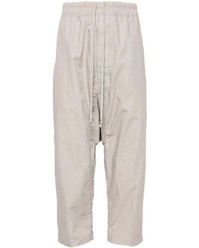 Rick Owens Lido Drop-crotch Cotton Pants - Natural