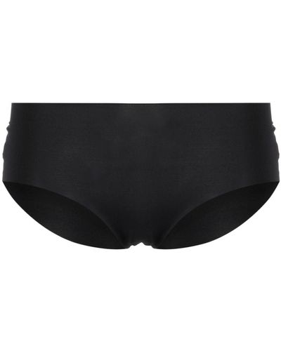 Saint Laurent Bragas de talle bajo sin costuras - Negro