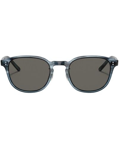 Oliver Peoples Fairmont Sun-f Round-frame Sunglass - Gray