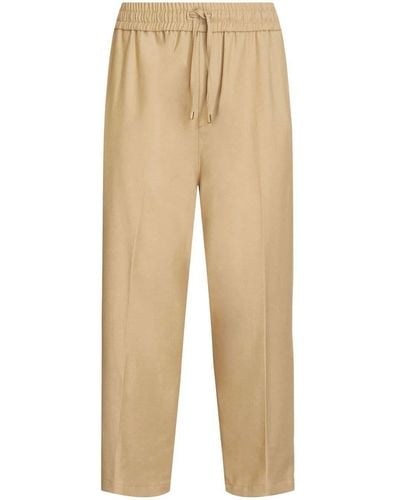 Etro Straight Leg Pants With Elasticated Waist - Natural