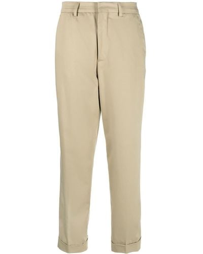 Closed Tailored High-waisted Pants - Natural