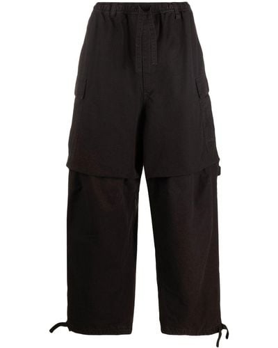 Balenciaga Drawstring Cargo Pants - Black