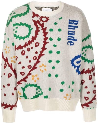 Rhude Intarsia Knit Sweater - Multicolor
