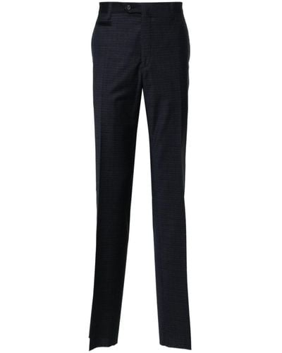 Corneliani Mid-rise tailored trousers - Bleu