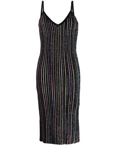 Missoni Multicolor Glitter-detailed Knit Dress - Black