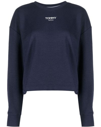 Tommy Hilfiger Logo-print Cotton Blend T-shirt - Blue