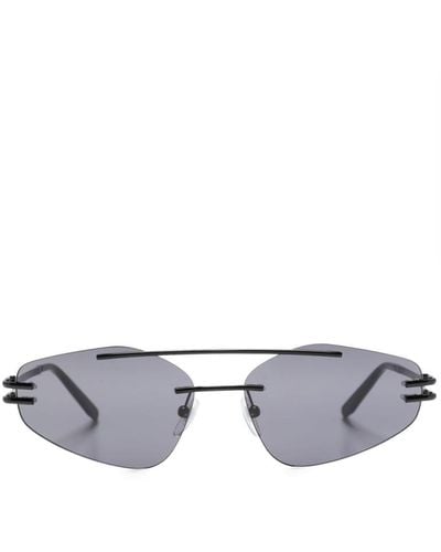 Gigi Studios Nona Geometric-frame Sunglasses - Black