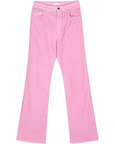 Rabanne Mid-rise Straight-leg Trousers - Pink