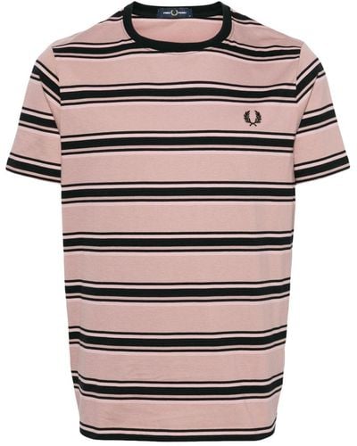 Fred Perry Camiseta a rayas - Gris