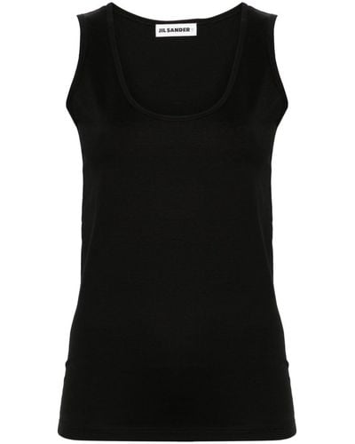 Jil Sander Initials T-shirt - Black