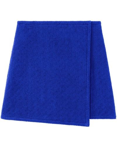 Proenza Schouler Minifalda cruzada - Azul