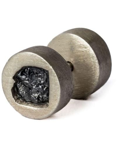 Parts Of 4 Oorbel Met Diamant - Metallic