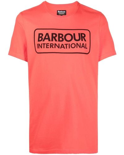 Barbour Essential Tシャツ - オレンジ
