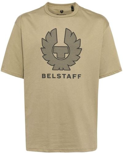 Belstaff T-Shirt mit Logo-Print - Grün