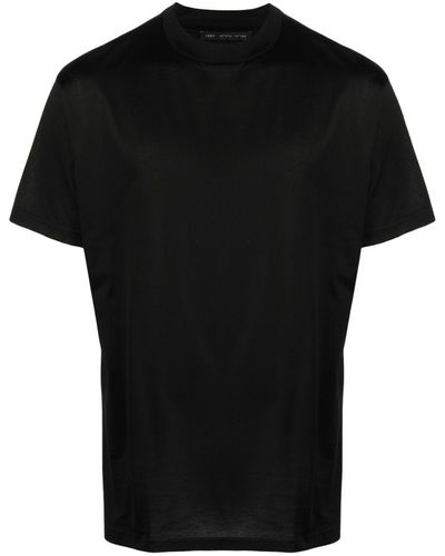 Low Brand T-shirt in tessuto slub - Nero