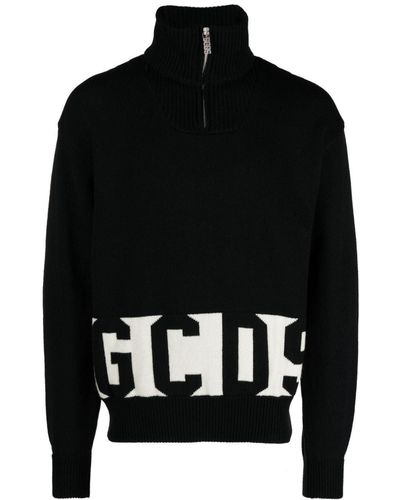 Gcds ハーフジップ セーター - ブラック