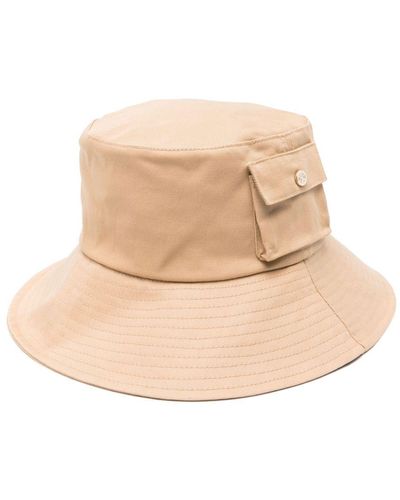Maje Cargo-pocket Cotton Bucket Hat - Natural