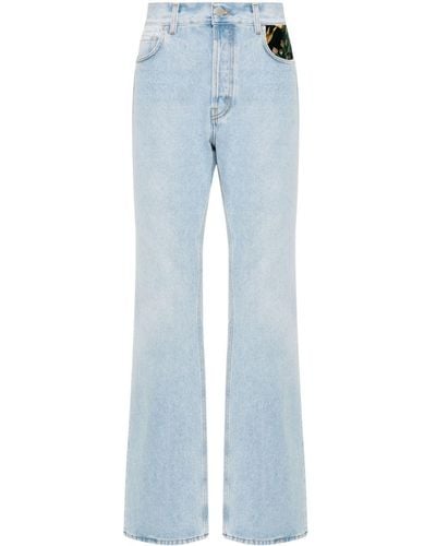 Séfr Rider Cut High-rise Flared Jeans - Blue