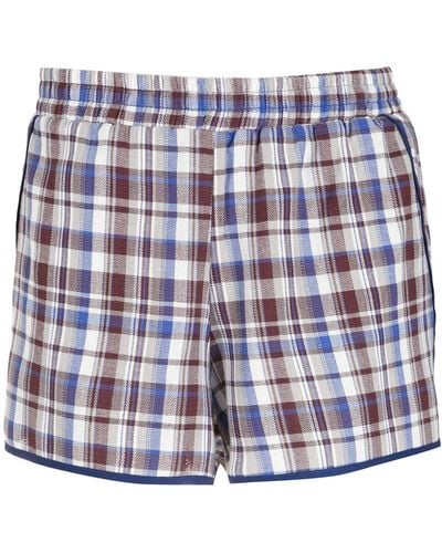 Olympiah Shorts a cuadros - Azul