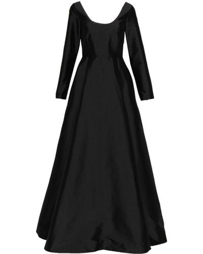 BERNADETTE Robe longue à taille empire - Noir